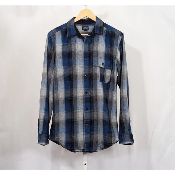 Filson Other - Filson Indigo Black Charcoal Plaid Rustic Oxford Shirt Men's Size XS